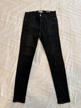 FRAME Denim Jagger True Skinny Black Jeans Size 34